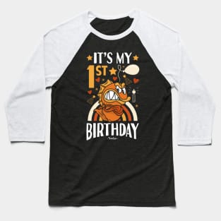 1st Birthday Fish Baseball T-Shirt